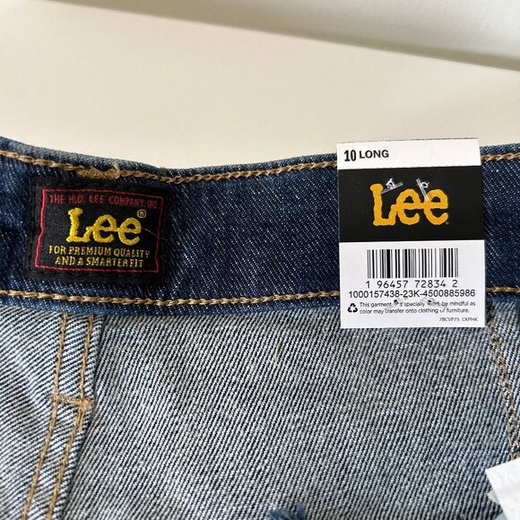 Lee Womens Legendary High Rise Trouser Jeans Size 10 Long w/ Slight Stretch - Picture 3 of 16